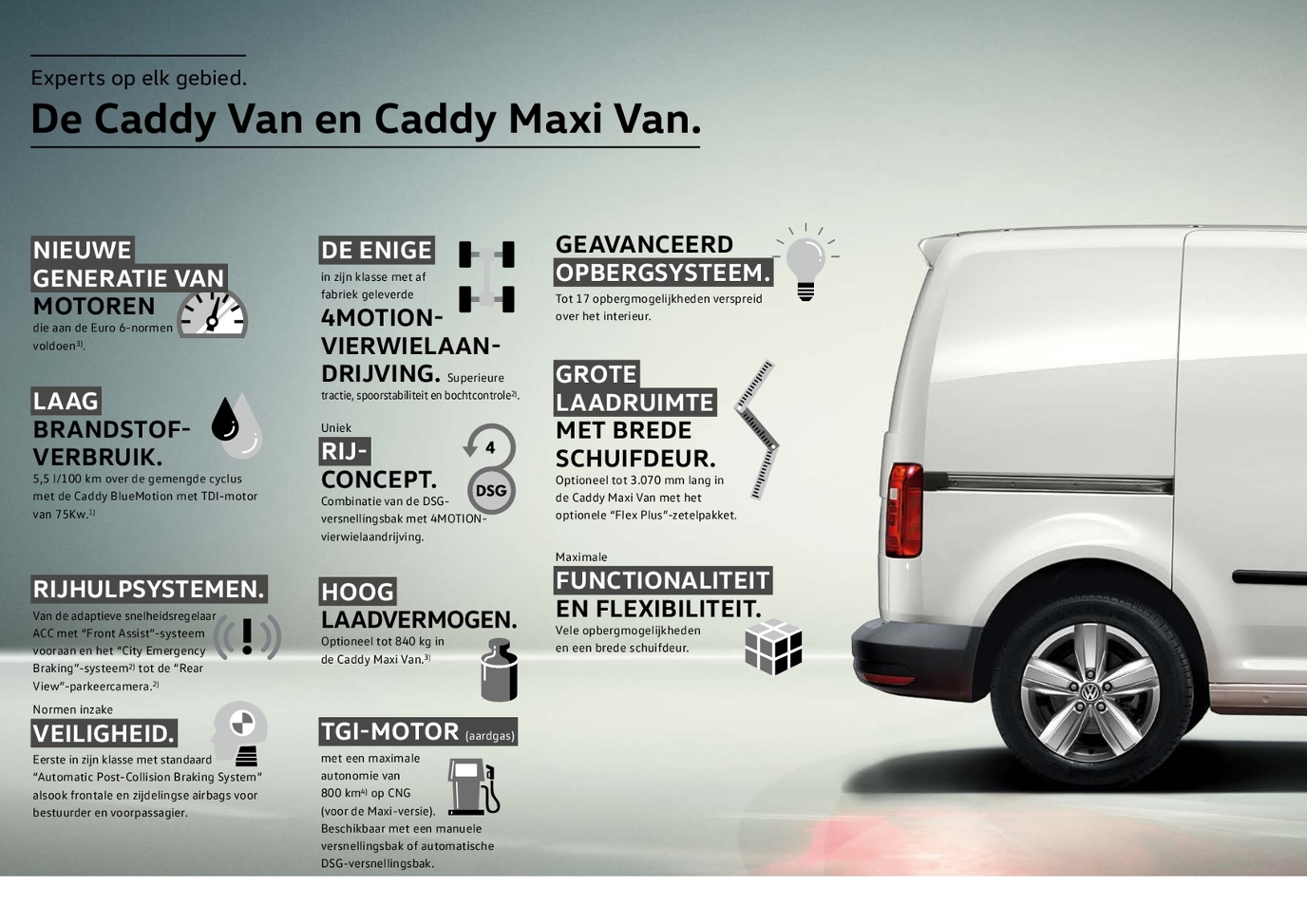 rib Verwarren openbaar Caddy Van - Catalogue NL