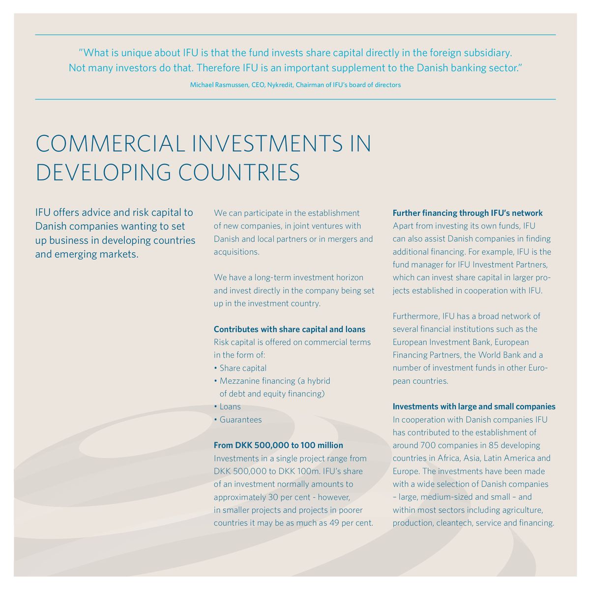 Ifu Investment Fund For Developing Countries