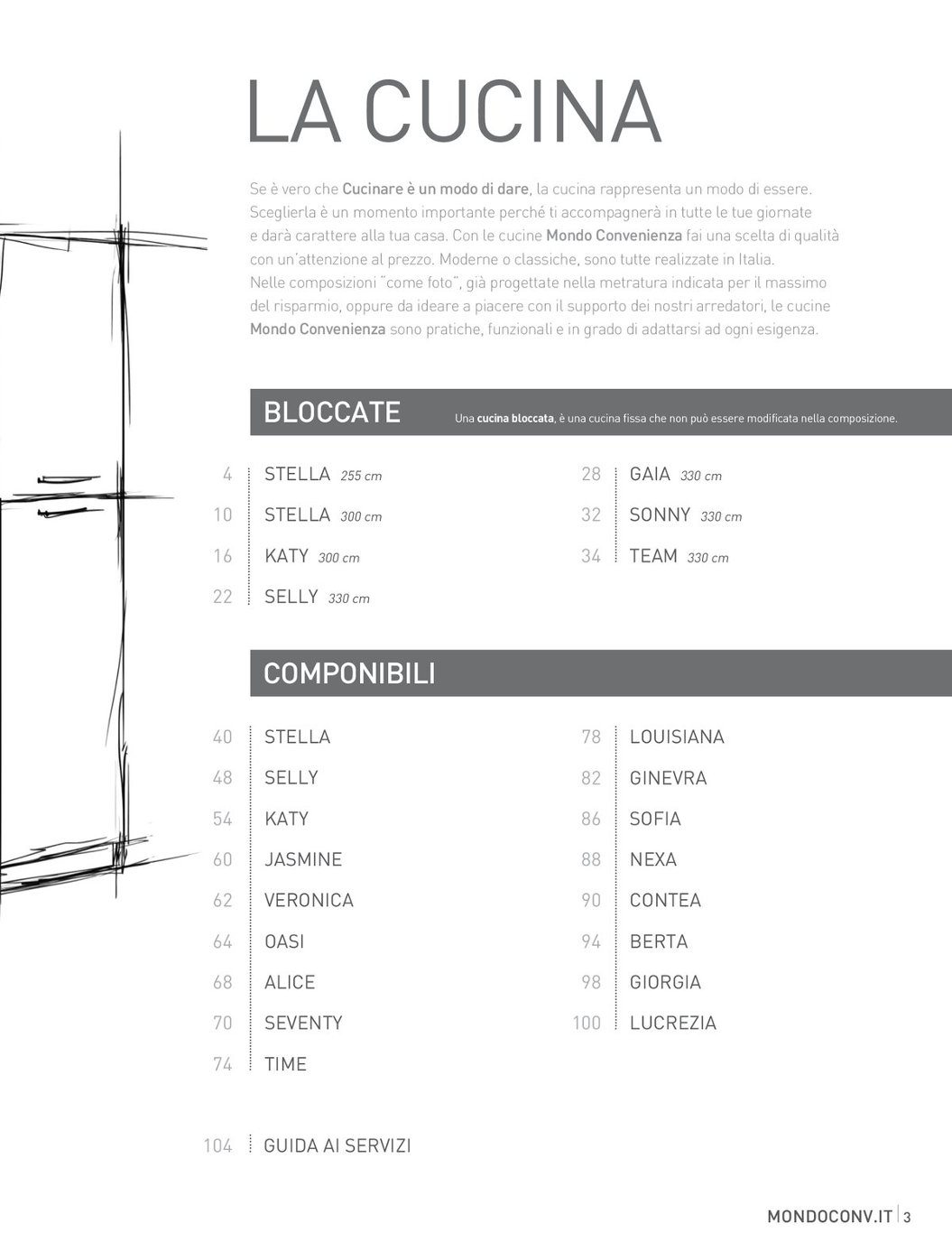 Cucina Gaia Mondo Convenienza.Catalogo Cucine 2013