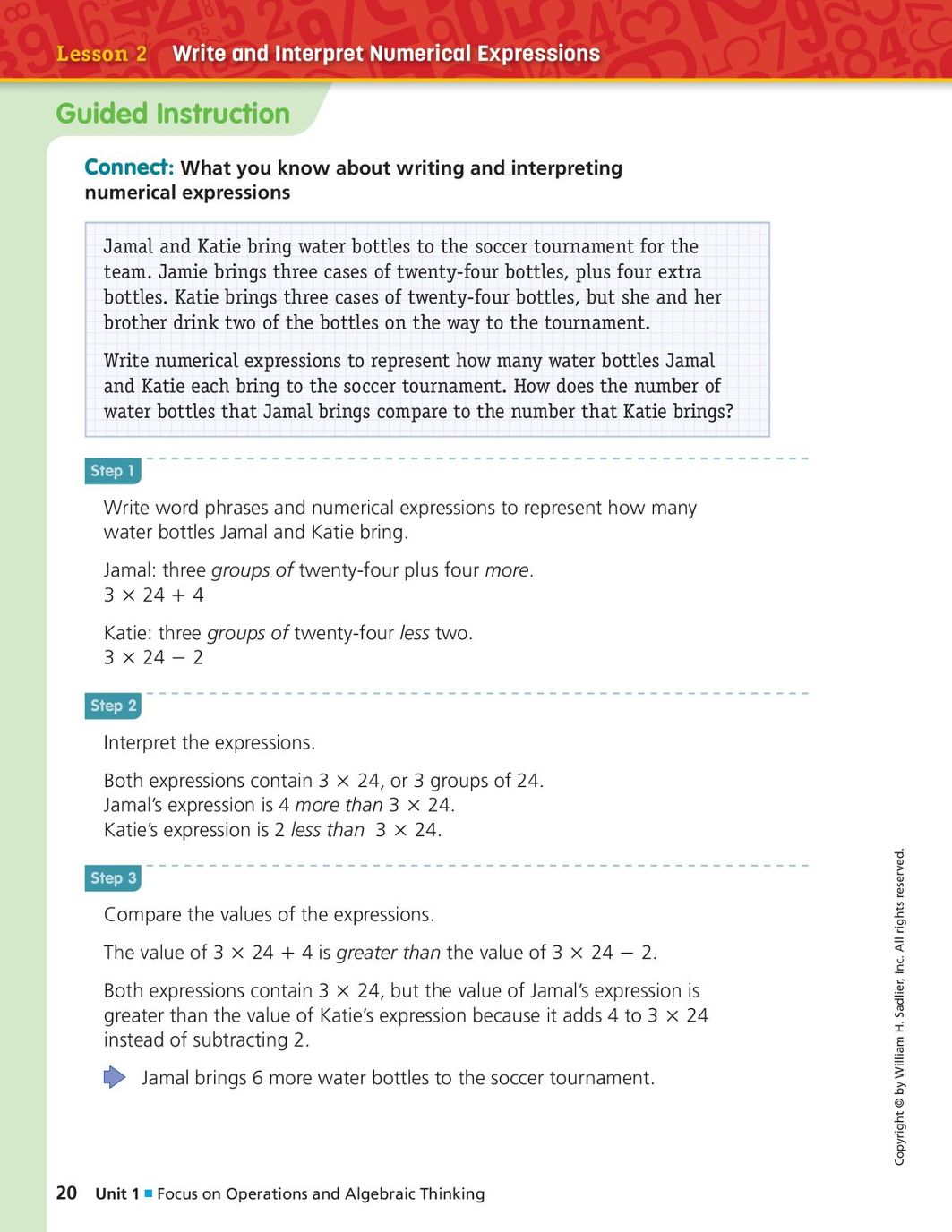 Common Core Progress Mathematics Gr 5 Student Edition Sampler