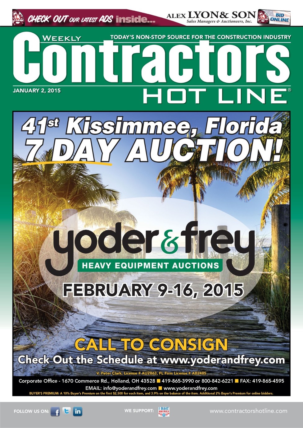 Contractors Hot Line 2015 - Jan 2