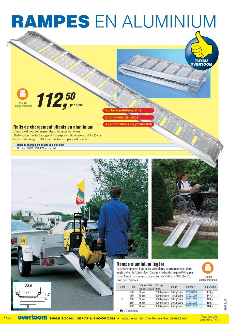 Rampe d/’acc/ès Plastique Lourdes Charges 2,5T Rampe de bordure Rampe de Levage Antid/érapante