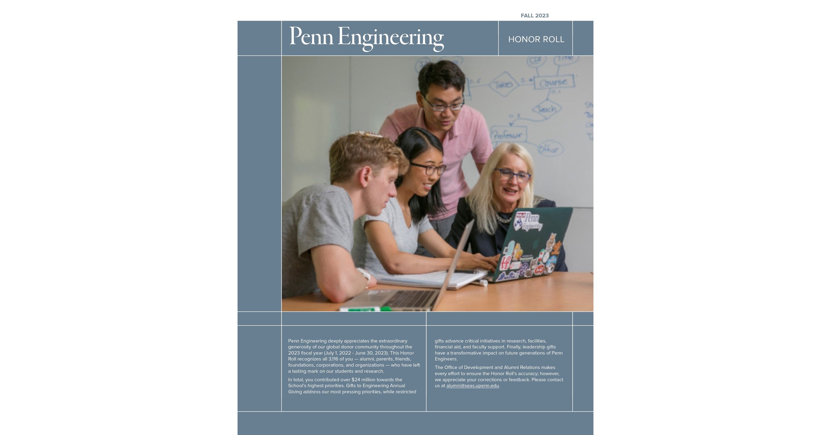 Penn Engineering FY23 Honor Roll