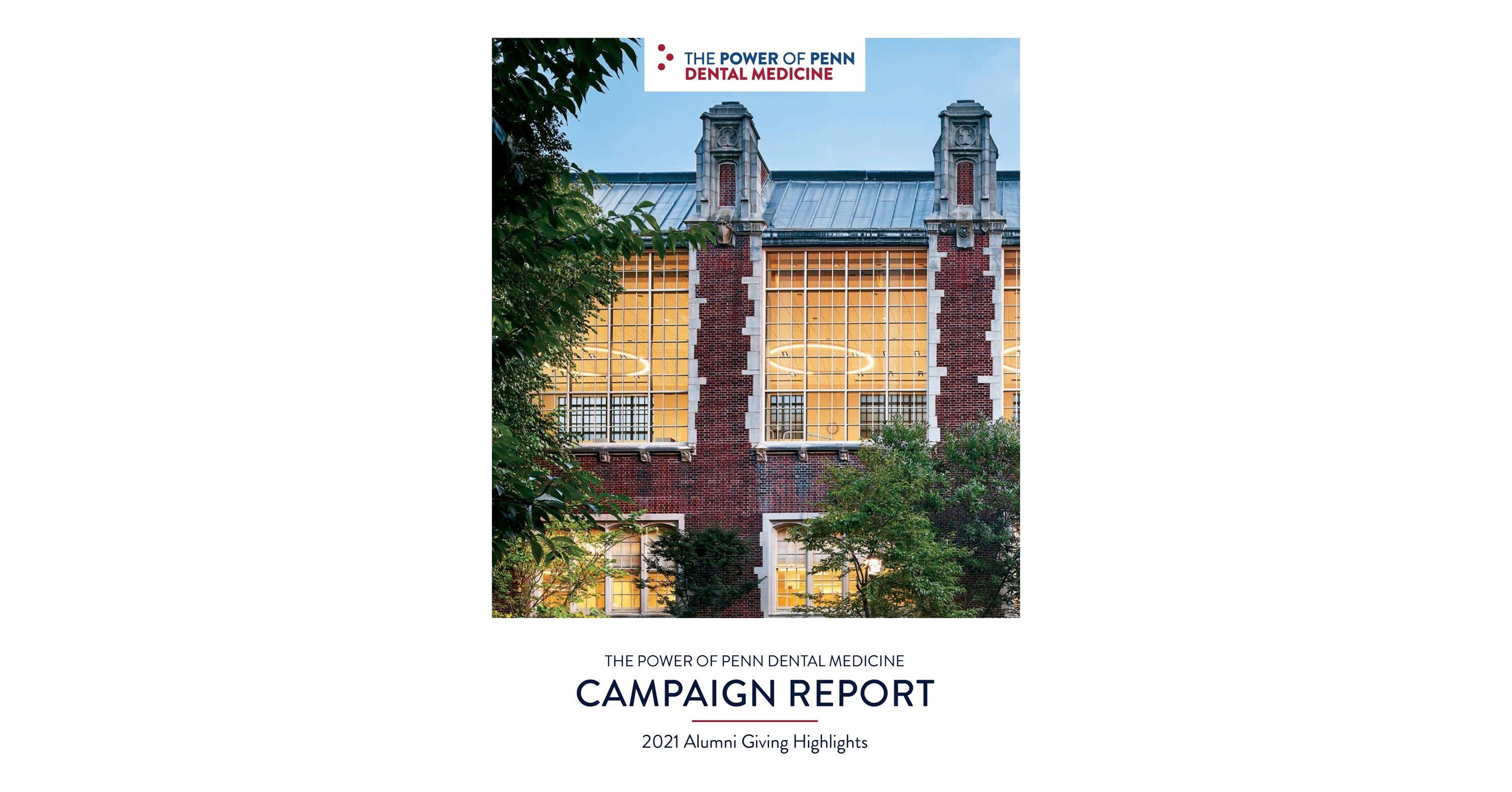 Penn Dental Medicine Annual Report 2021