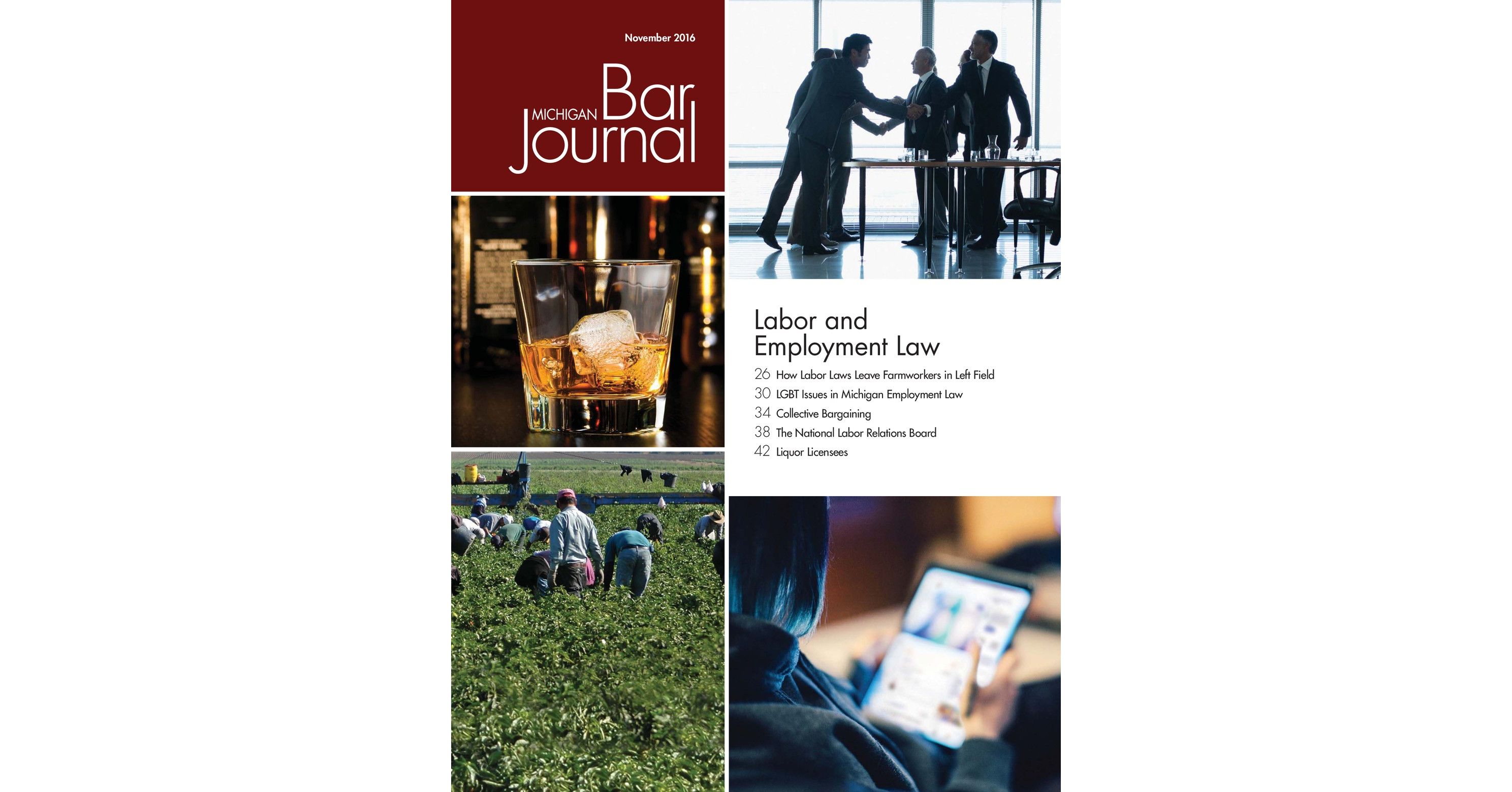 Michigan Bar Journal November 2016