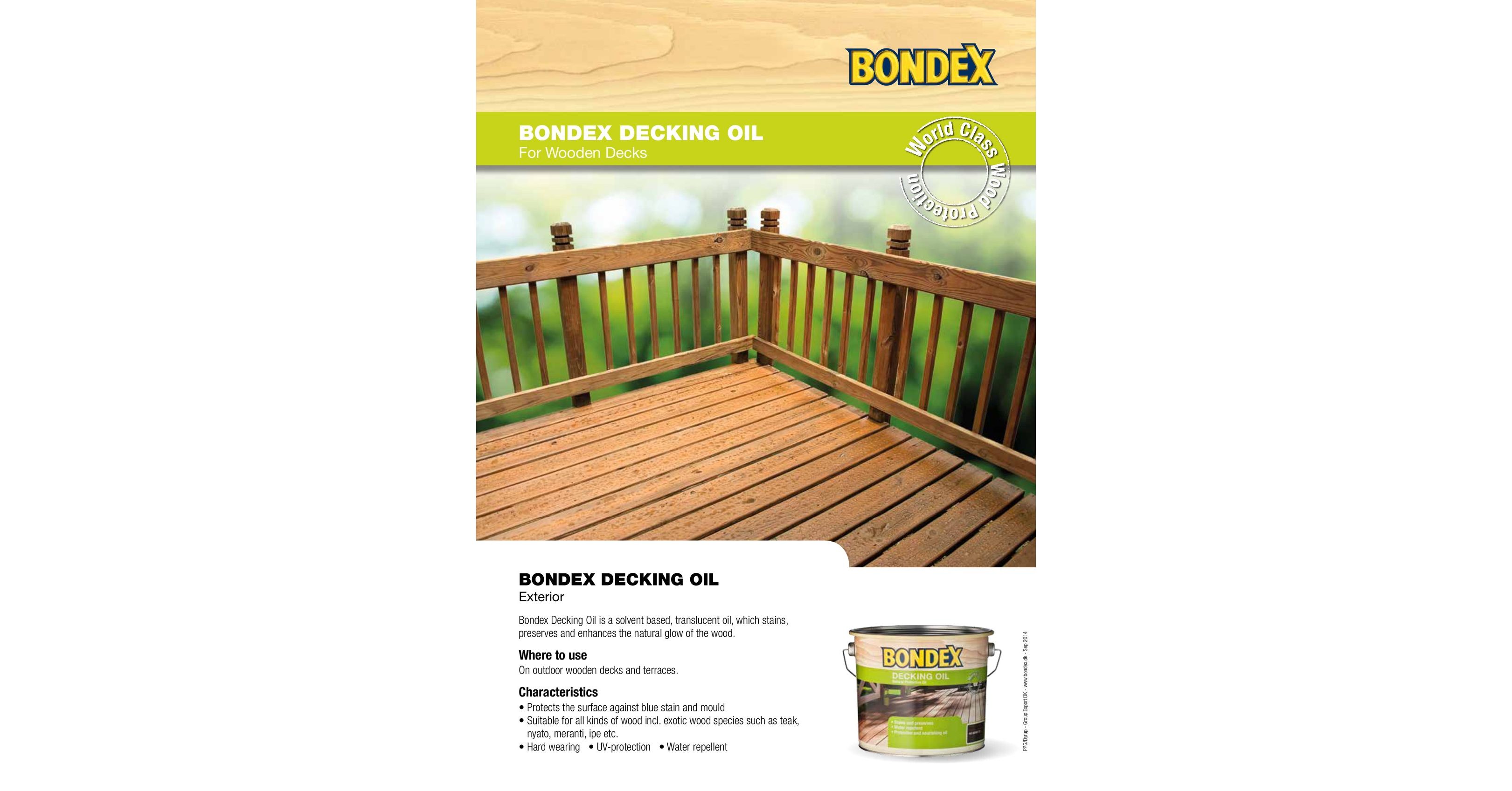 Bondex Decking Oil