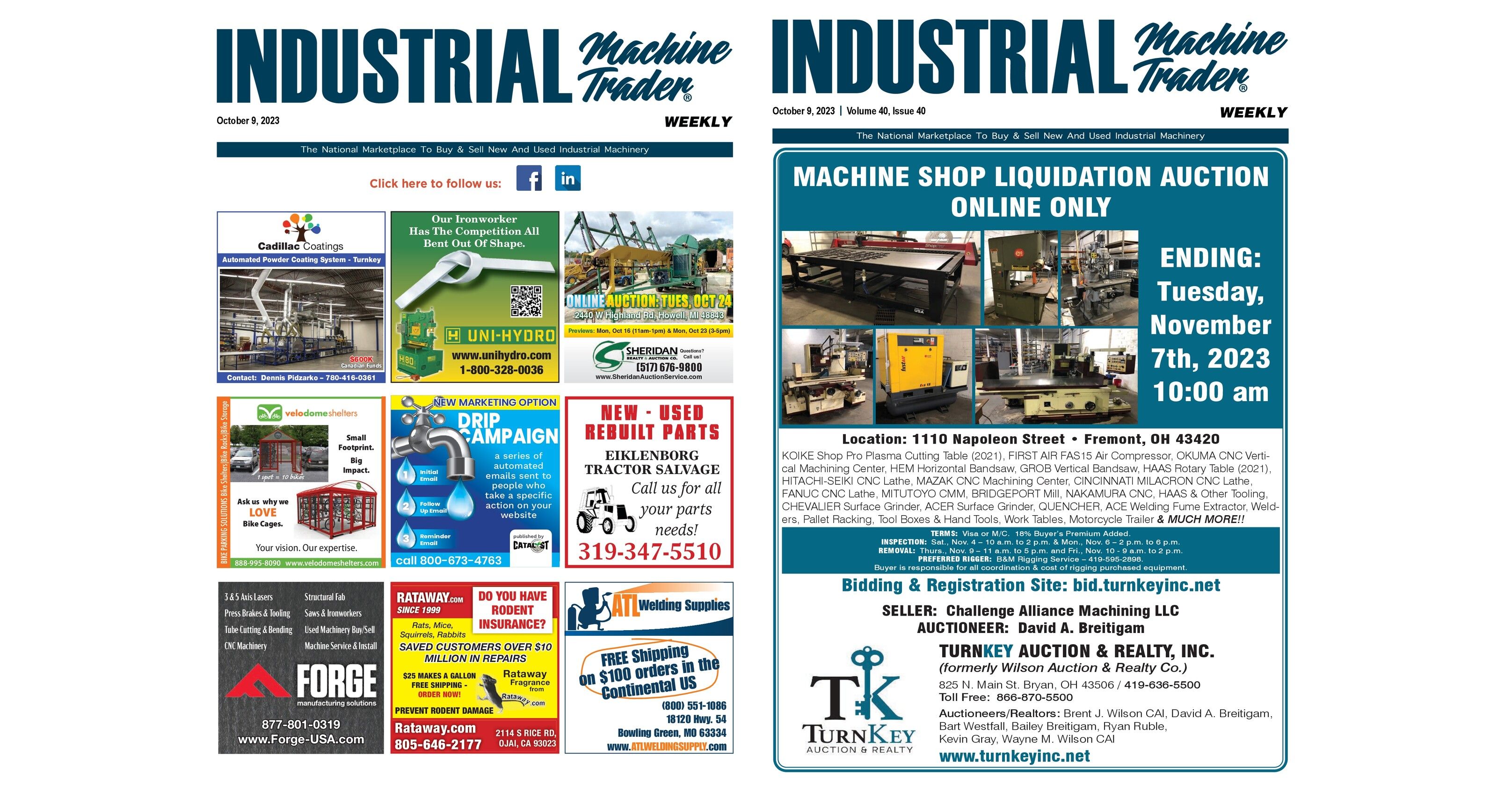 October 9, 2023 Industrial Machine Trader