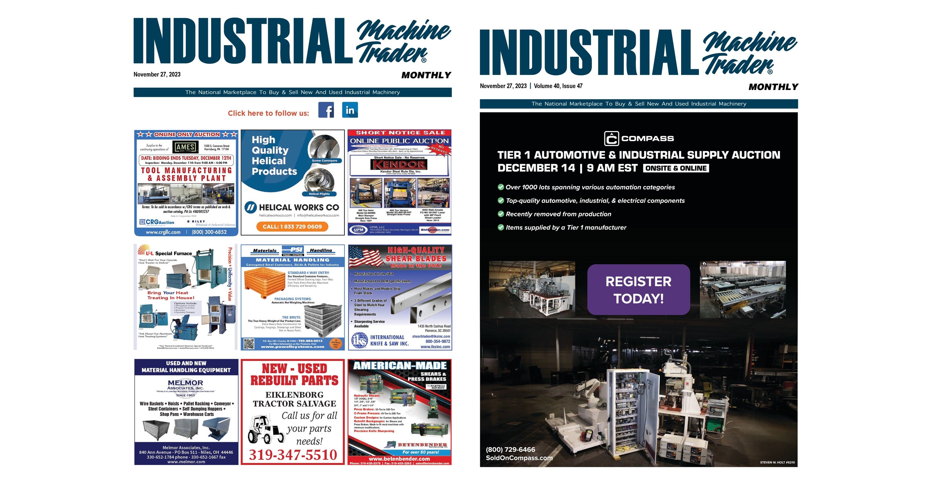 November 27, 2023 Industrial Machine Trader