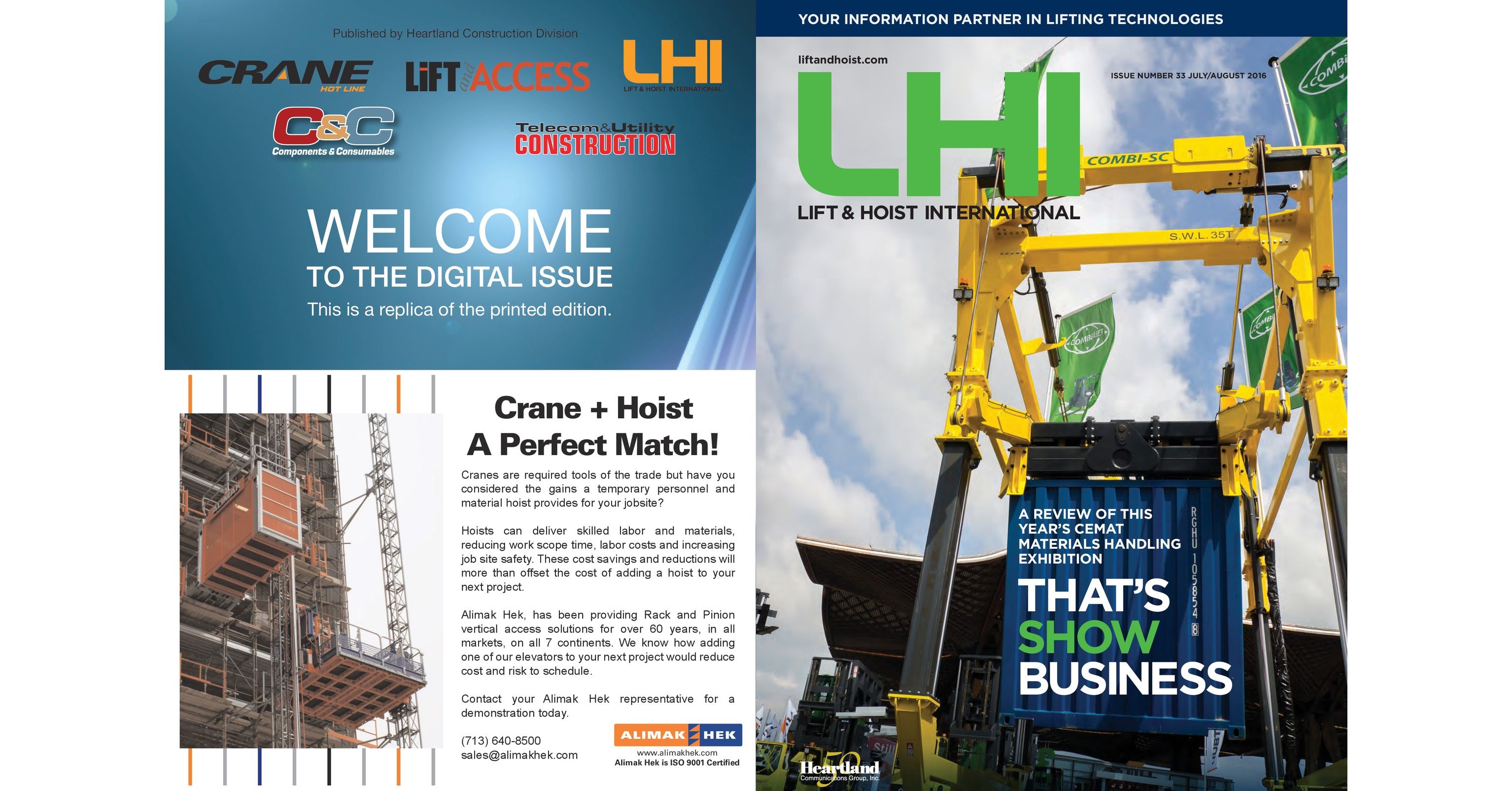 Lift Hoist International July August 2016