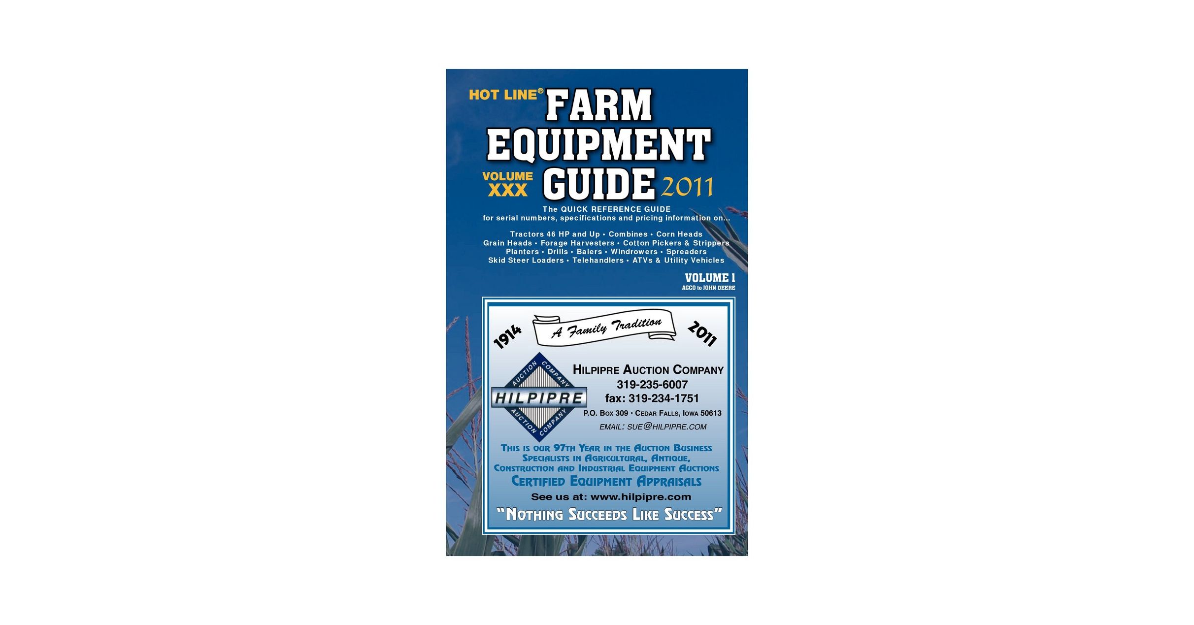 2011 Farm Equipment Guide Sample
