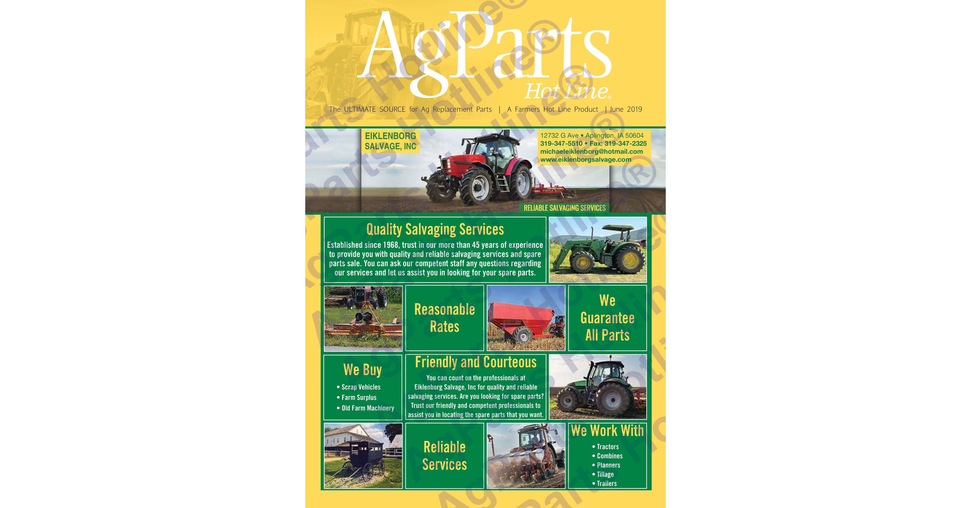 Ag Parts June 2019