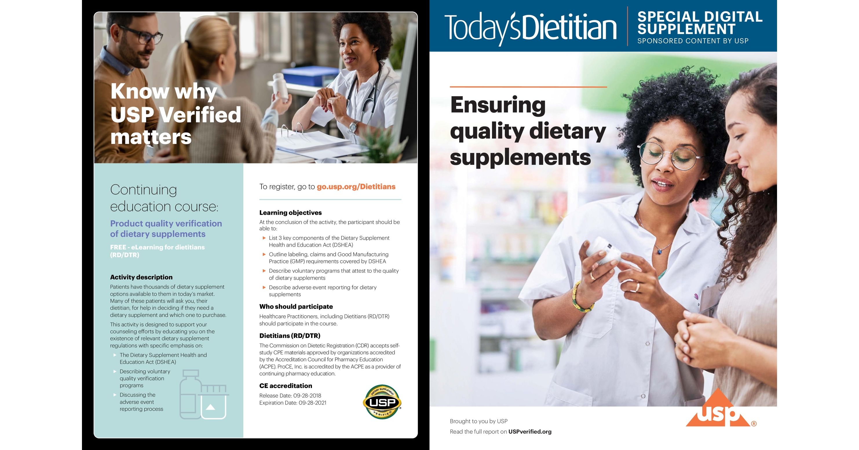 September 2020 USP Digital Supplement Today's Dietitian