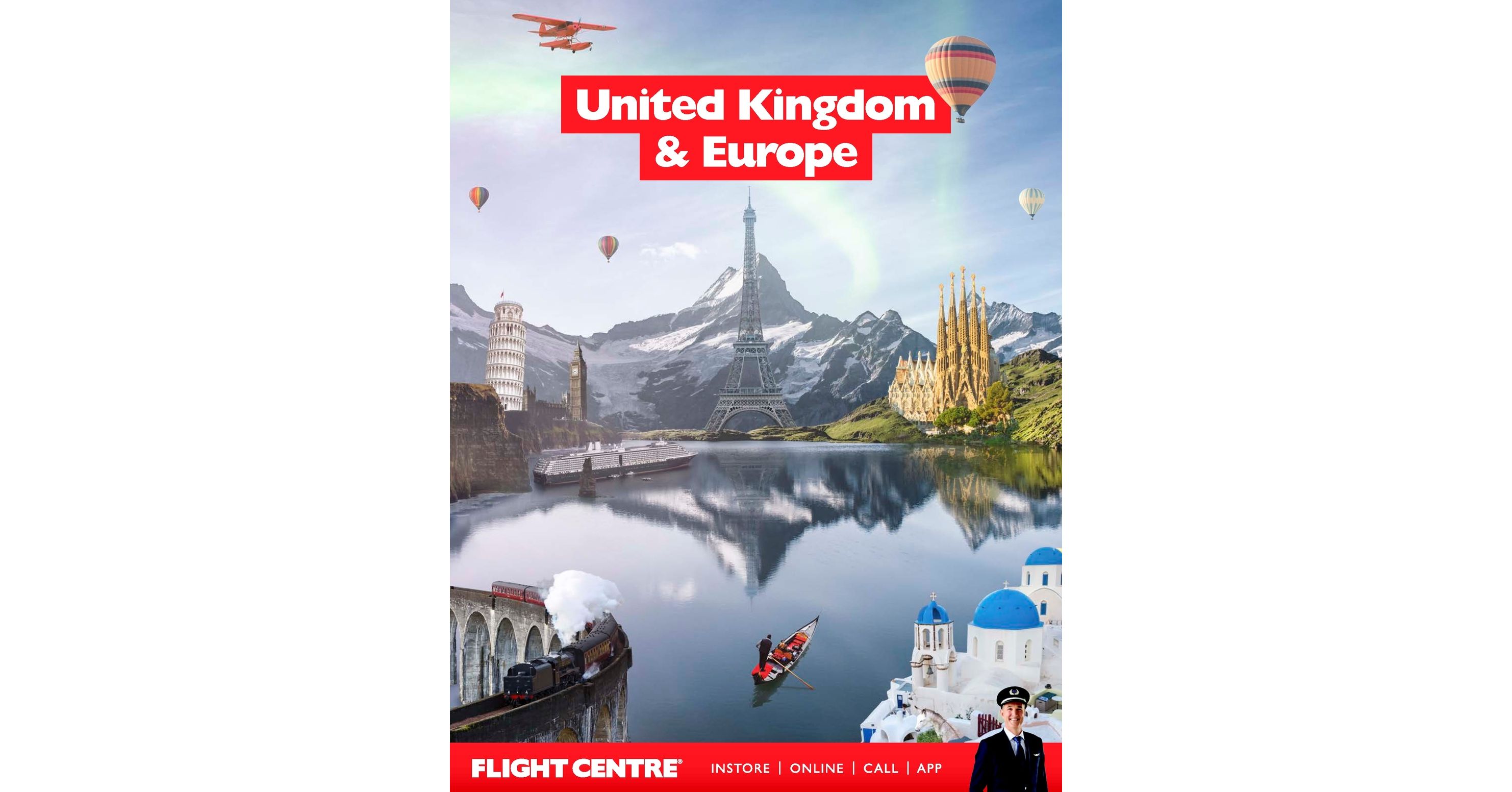 Flight Centre UK Europe Brochure FC929957118 NZ