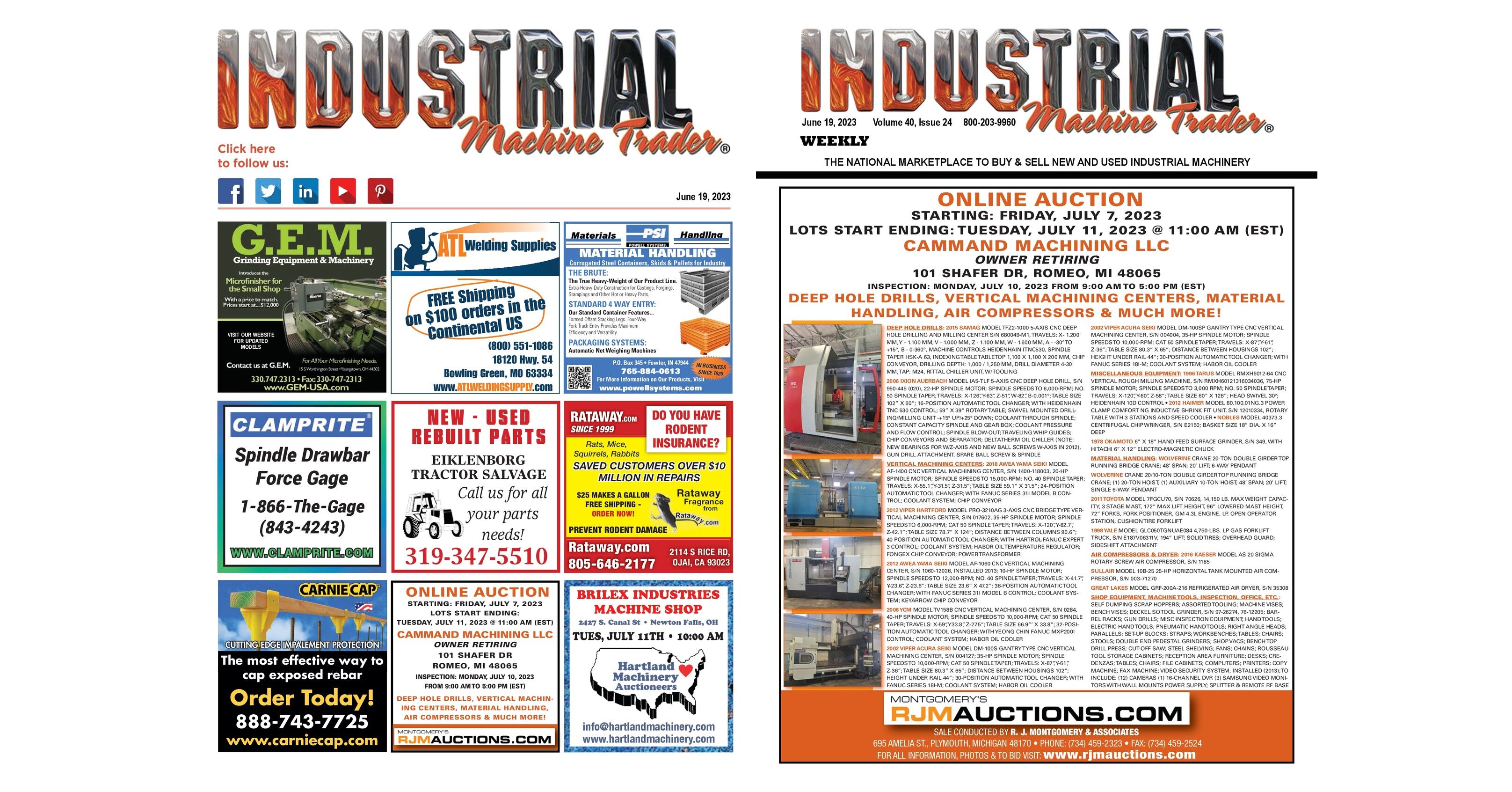 June 19, 2023 Industrial Machine Trader