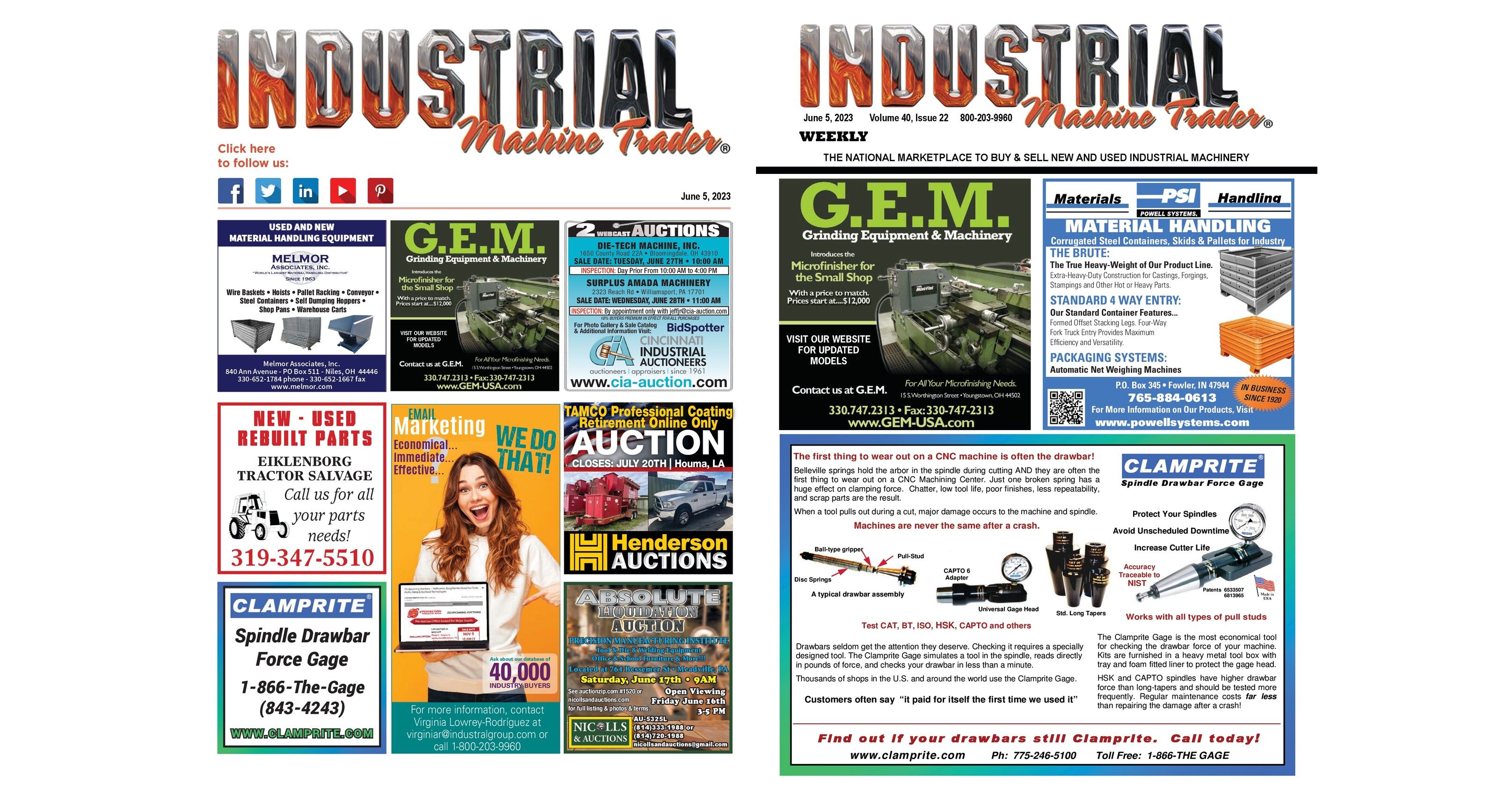 June 5, 2023 Industrial Machine Trader