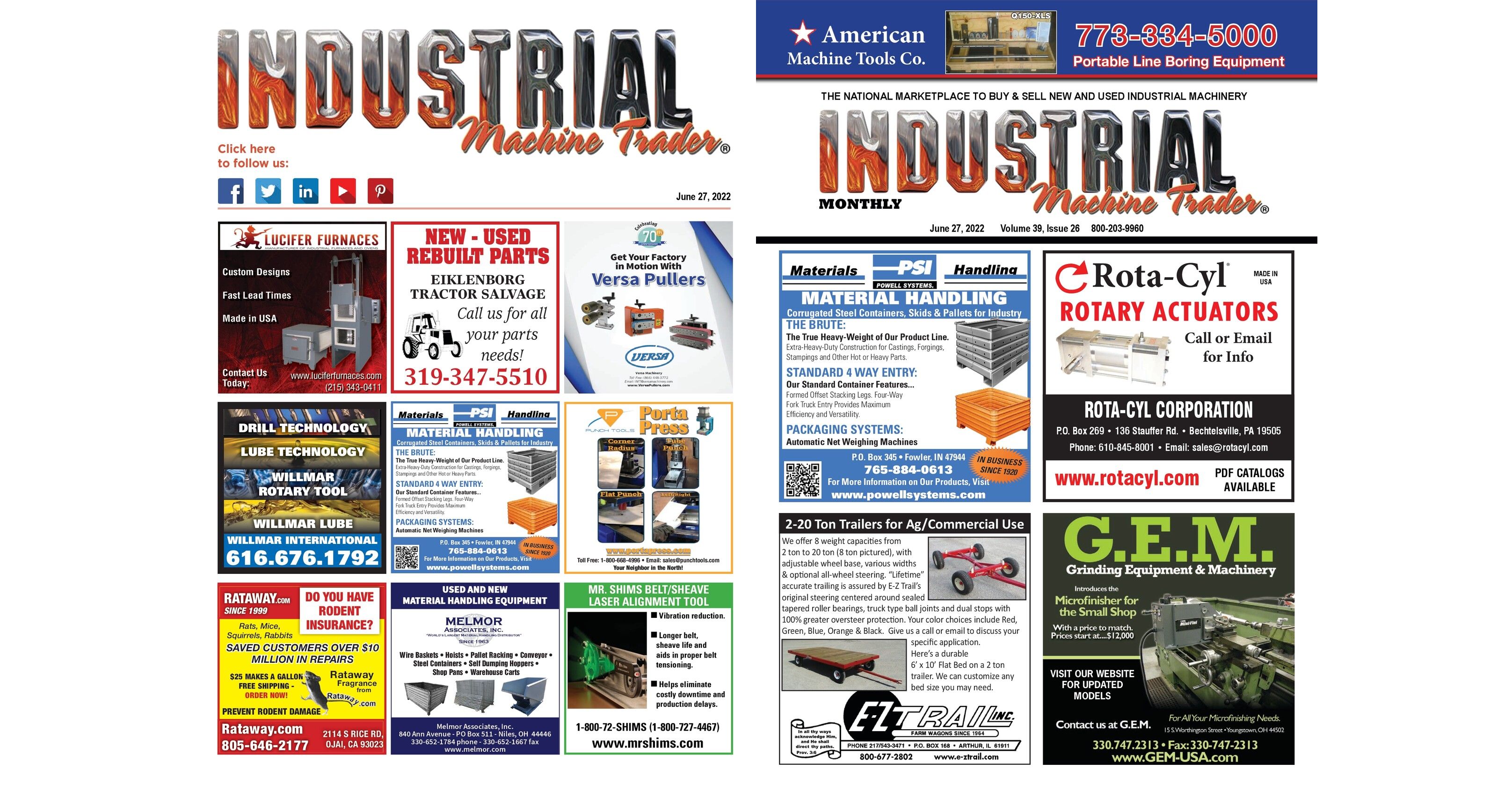 June 27, 2022 Industrial Machine Trader