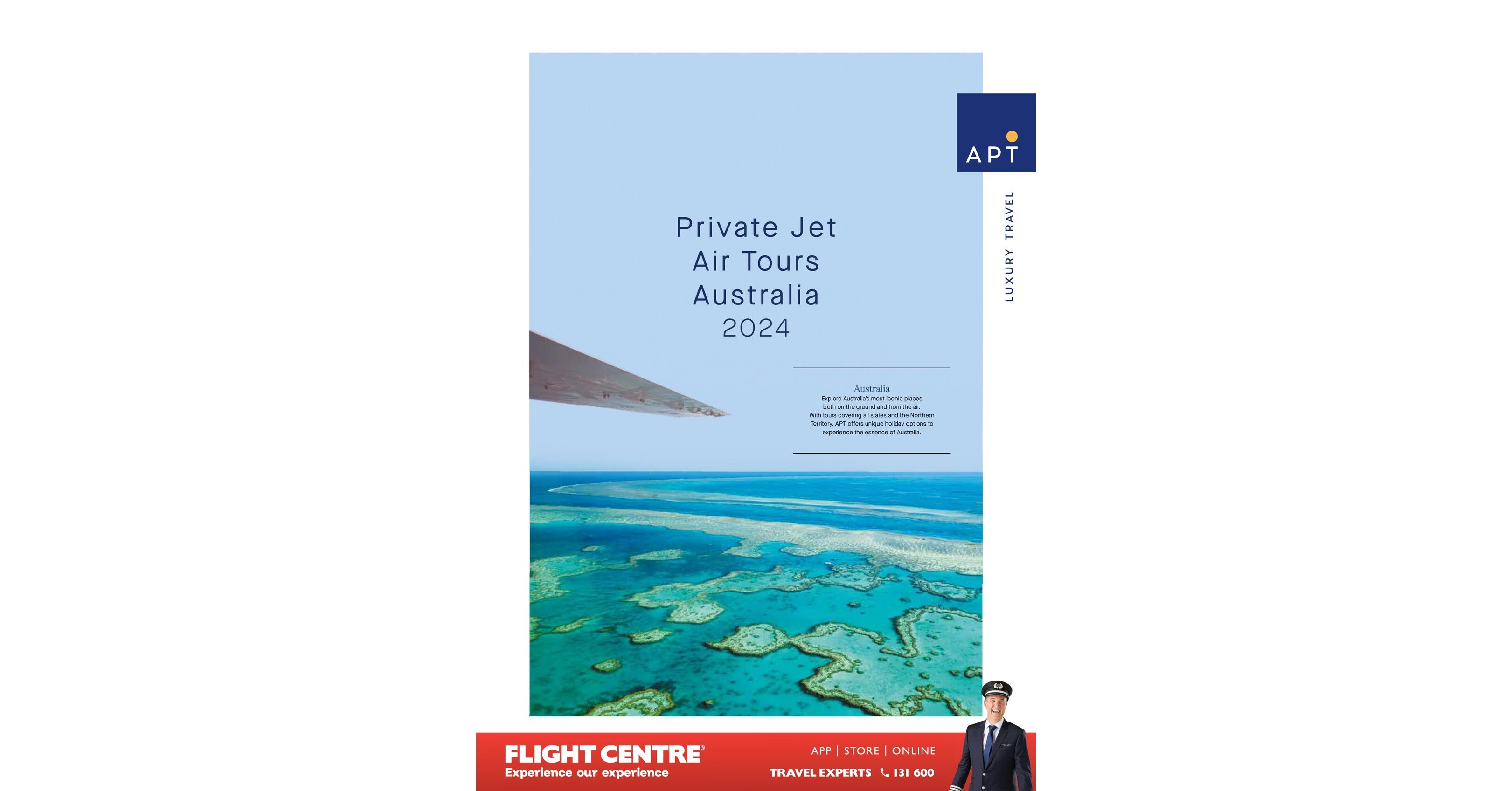 APT Private Jet Air Tours Australia 2024